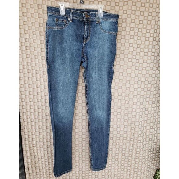 Women's Mid-Rise Stretch Classic Skinny Fit Denim Blue Jeans Size 12 - Picture 3 of 5